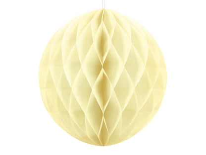 Party Deco - Honeycomb Ball, straw, 30cm