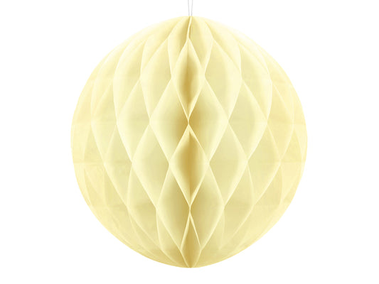 Party Deco - Honeycomb Ball, straw, 30cm