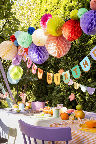 Party Deco - Honeycomb Ball, straw, 30cm - תמונה 4