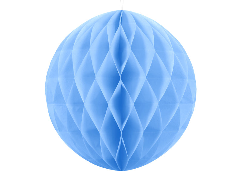 Party Deco - Honeycomb Ball, light blue, 40cm