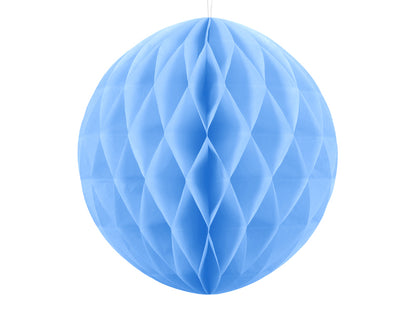 Party Deco - Honeycomb Ball, light blue, 40cm