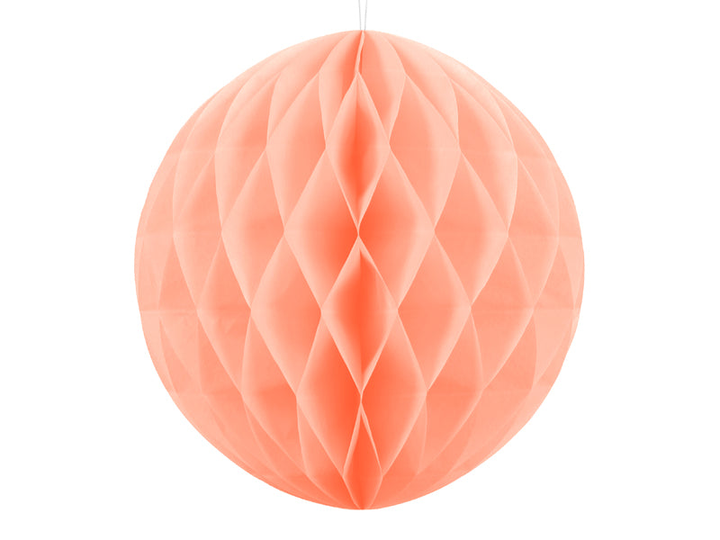 Party Deco - Honeycomb Ball, light peach, 40cm