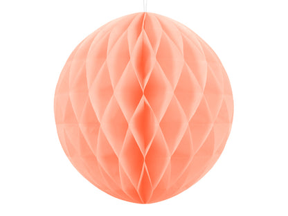 Party Deco - Honeycomb Ball, light peach, 40cm