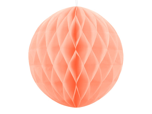 Party Deco - Honeycomb Ball, light peach, 40cm