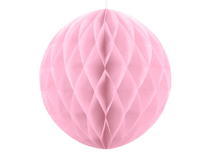 Party Deco - Honeycomb Ball, light pink, 40cm