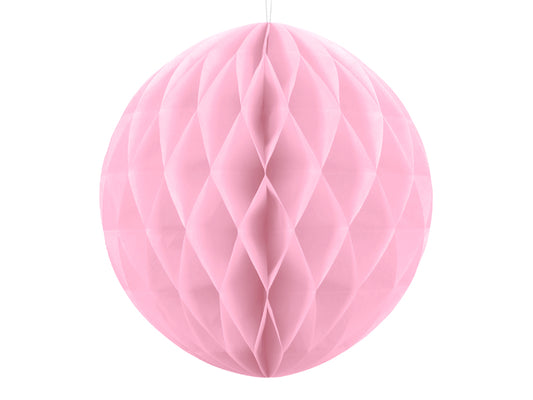 Party Deco - Honeycomb Ball, light pink, 40cm