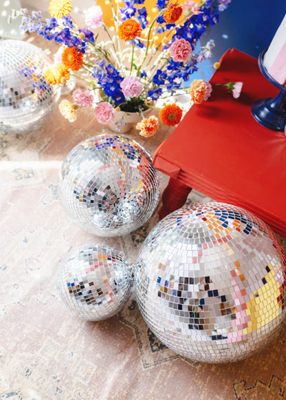 Party Deco - כדור דיסקו silver, 30 cm - תמונה 2