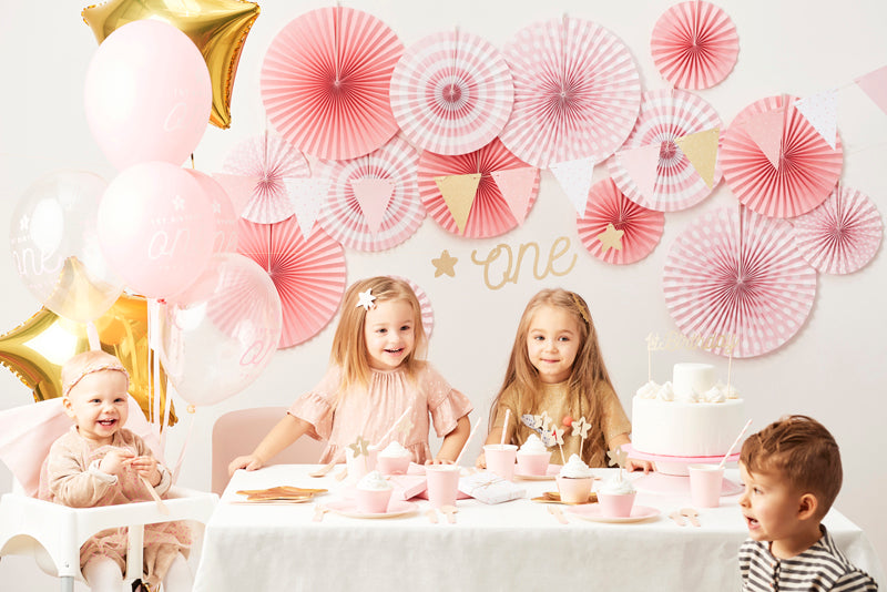 Party Deco - Cupקישוט עוגה 1st Birthday, gold: 1pkt/6pc. - תמונה 6