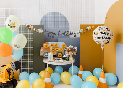 Party Deco - Cupקישוט עוגה - Construction vehicles, 4-7 cm, mix: 1pkt/6pc. - תמונה 4