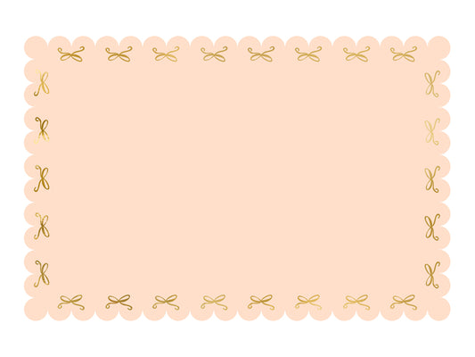 Party Deco - Paper מפת שולחן Bows, pink, 180 x 120 cm