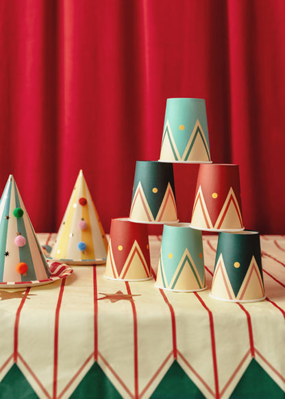 Party Deco - Paper מפת שולחן Thin Stripes and Stars, mix, 180 x 120 cm - תמונה 4