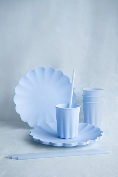 Party Deco - Disposable מפת שולחן 180x120 cm, light blue - תמונה 3