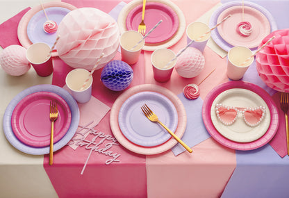 Party Deco - מפת שולחן 137x183 cm, dark pink - תמונה 4