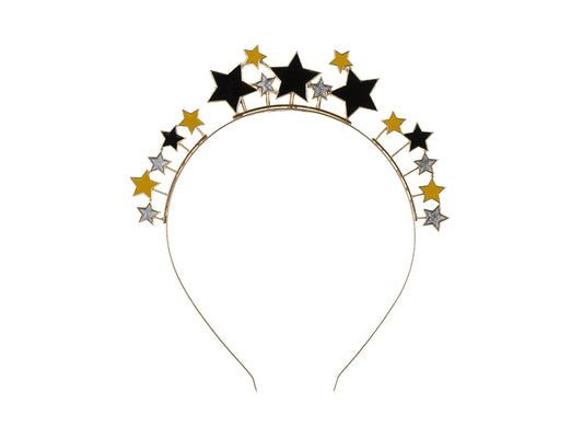 Party Deco - Headband Stars, 17x19.5 cm, mix