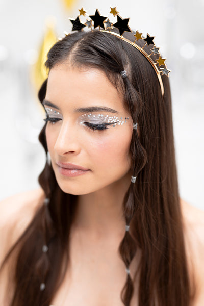 Party Deco - Headband Stars, 17x19.5 cm, mix - תמונה 2