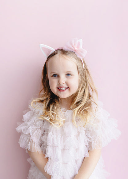 Party Deco - קשת ראש with Bow, pink - תמונה 2
