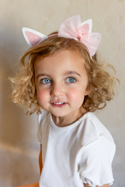 Party Deco - קשת ראש with Bow, pink - תמונה 3