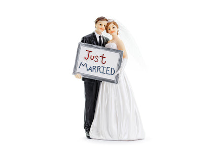 Party Deco - פסלון Just Married, 14.5 cm