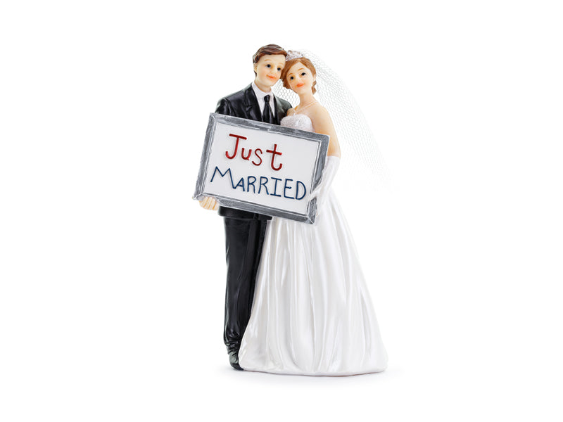 Party Deco - פסלון חתן וכלה 'Just Married'
