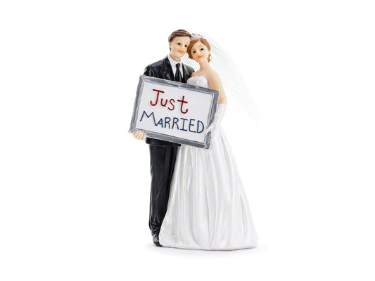 Party Deco - פסלון חתן וכלה 'Just Married'