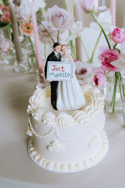 Party Deco - פסלון Just Married, 14.5 cm - תמונה 2