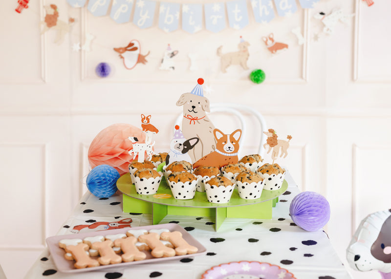 Party Deco - Cake stand Dogs, mix - תמונה 2