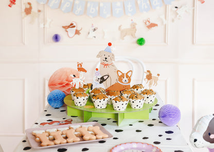 Party Deco - Cake stand Dogs, mix - תמונה 2