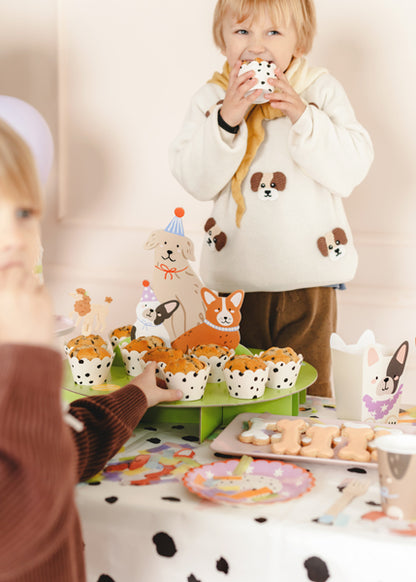 Party Deco - Cake stand Dogs, mix - תמונה 3