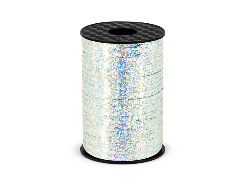 Party Deco - Plastic ribbon, silver, 5mm/225m