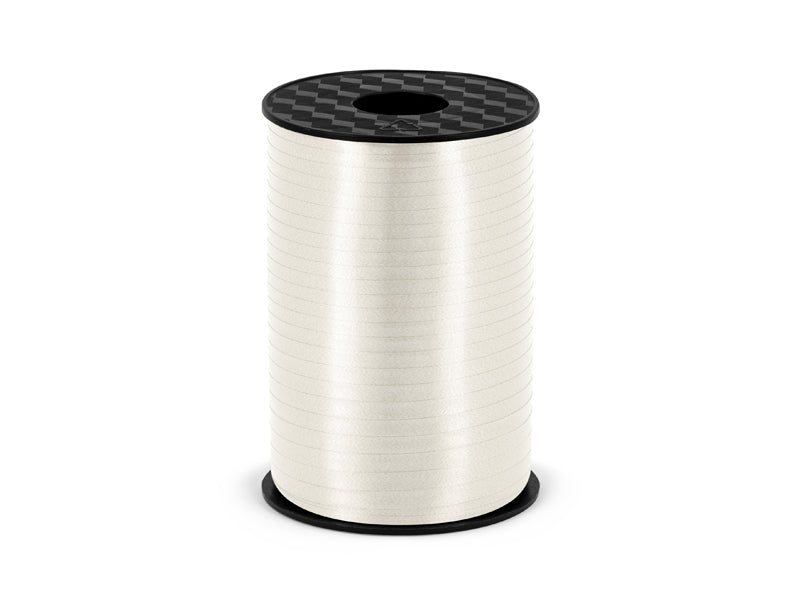 Party Deco - Plastic ribbon, white, 5mm/225m