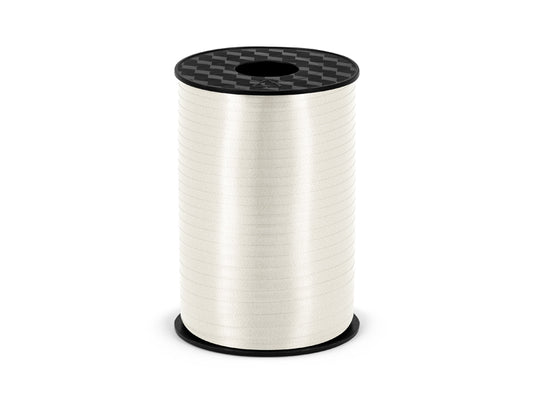 Party Deco - Plastic ribbon, white, 5mm/225m