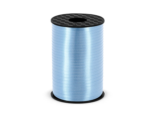 Party Deco - Plastic ribbon, sky- blue, 5mm/225m