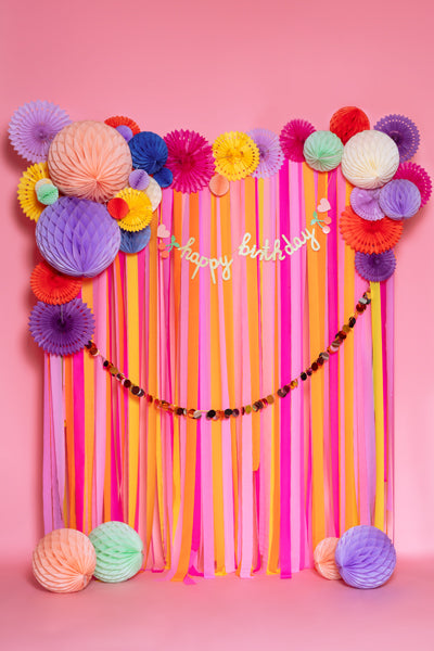 Party Deco - Decorative Rosettes, Lavender, 20- 30cm: 1pkt/3pc. - תמונה 4