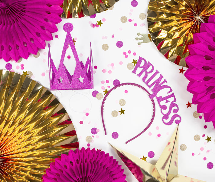 Party Deco - Decorative Rosettes, Dark Pink, 20-30cm: 1pkt/3pc. - תמונה 5
