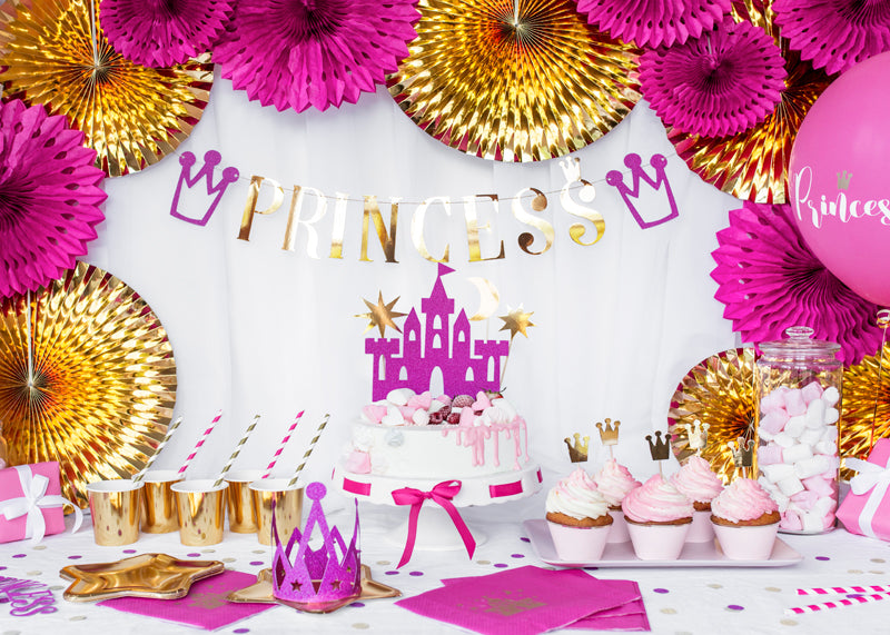 Party Deco - Decorative Rosettes, Dark Pink, 20-30cm: 1pkt/3pc. - תמונה 8