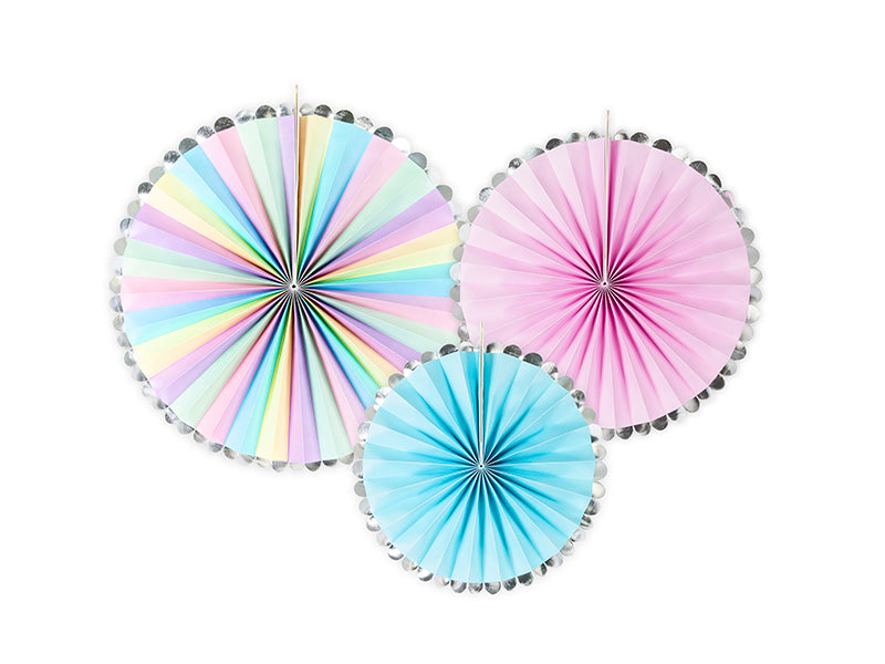 Party Deco - Decorative Rosettes Unicorn, mix
