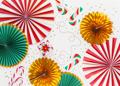 Party Deco - Decorative Rosettes, mix, 26- 43 cm: 1pkt/3pc. - תמונה 2