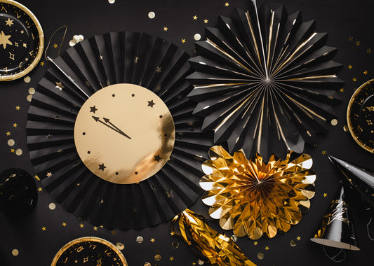 Party Deco - Decorative Rosettes Clock, mix, 26-43 cm: 1pkt/3pc. - תמונה 2