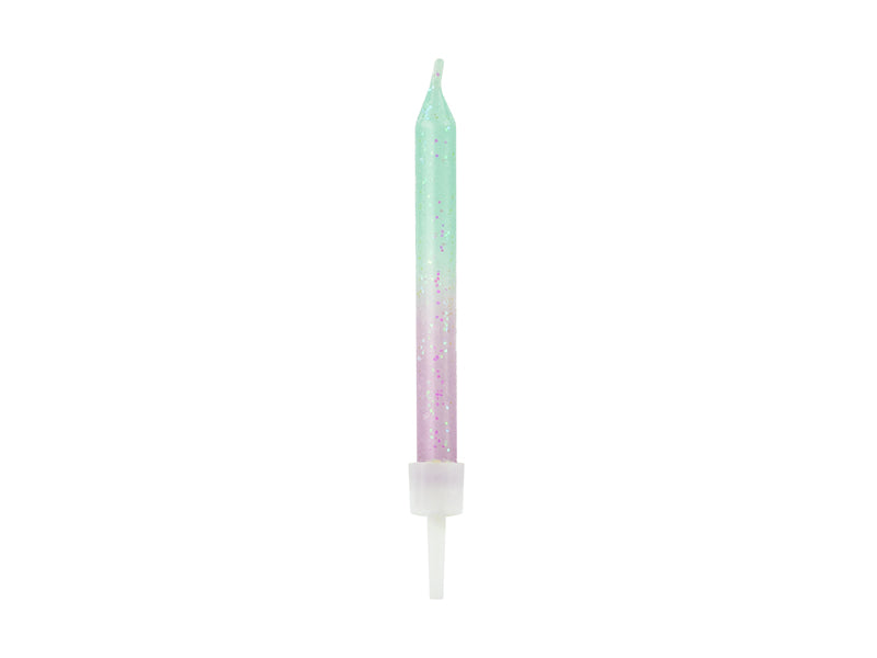 Party Deco - נרות יום הולדת ombre, 6cm: 1pkt/20pc. - תמונה 2