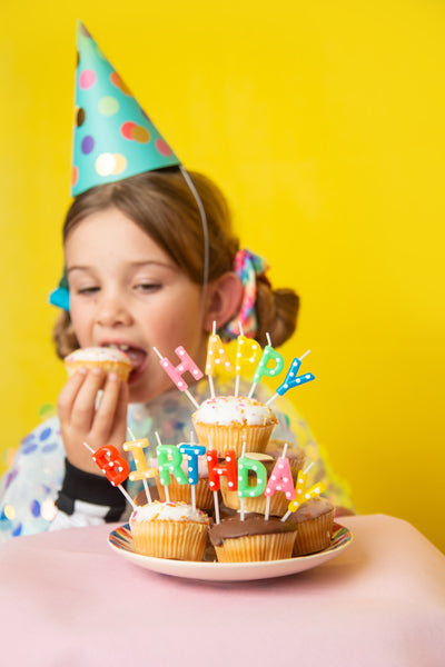 Party Deco - נרות יום הולדת Happy Birthday, mix, 2.5cm: 1pkt/13pc. - תמונה 5