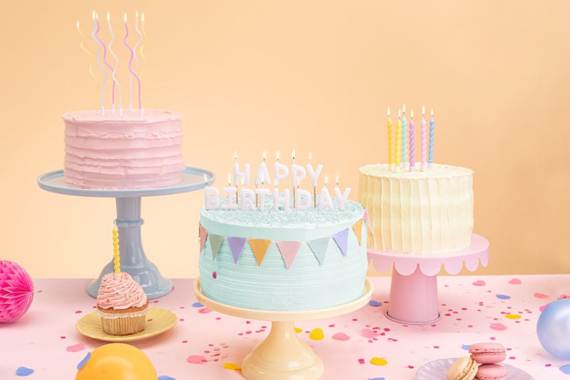 Party Deco - נרות יום הולדת curl, 8.5 cm, mix: 1pkt/6pc. - תמונה 4