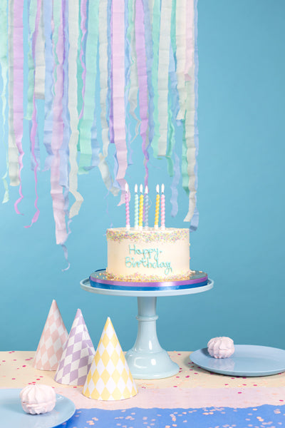 Party Deco - נרות יום הולדת curl, 8.5 cm, mix: 1pkt/6pc. - תמונה 6