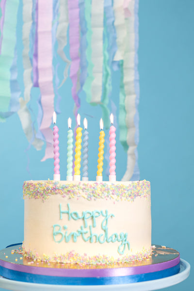 Party Deco - נרות יום הולדת curl, 8.5 cm, mix: 1pkt/6pc. - תמונה 7