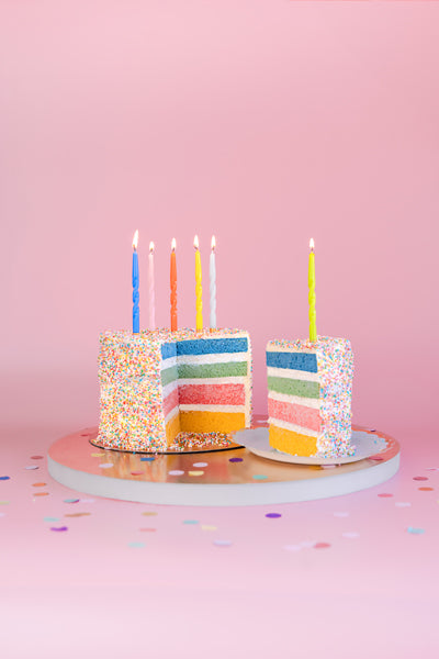 Party Deco - Twisted נרות יום הולדת mix, 14 cm: 1pkt/6pc. - תמונה 2