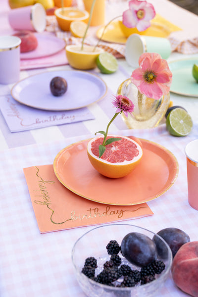 Party Deco - מפיות נייר Happy Birthday, mix, 33x33 cm: 1pkt/12pc. - תמונה 4