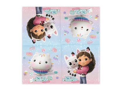 Party Deco - Napkins Gabby's Dollhouse, 33 x 33 cm, mix: 1pkt/20pc. - תמונה 2