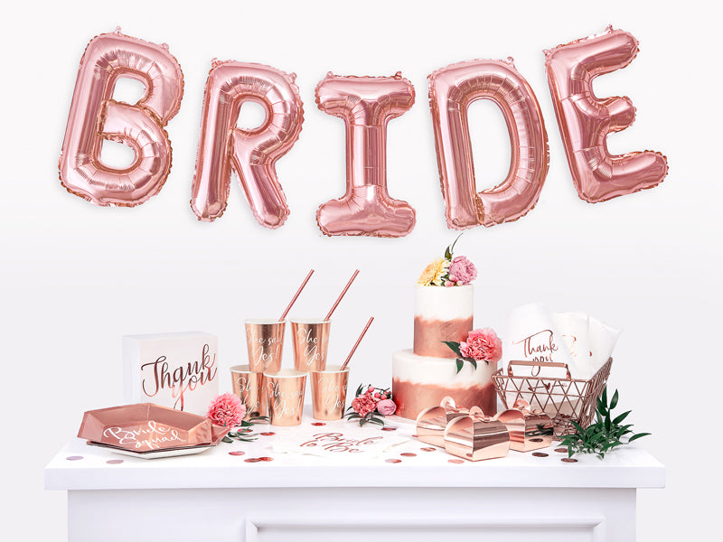 Party Deco - Napkins Bride to be, rose gold, 33x33cm: 1pkt/20pc. - תמונה 5