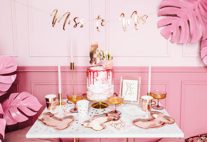Party Deco - Napkins Bride to be, rose gold, 33x33cm: 1pkt/20pc. - תמונה 6