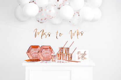 Party Deco - Napkins Bride to be, rose gold, 33x33cm: 1pkt/20pc. - תמונה 7