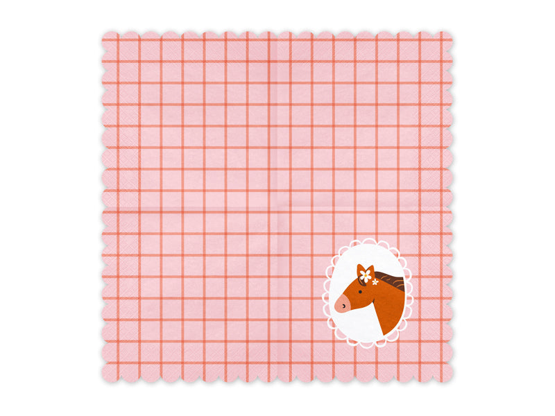 Party Deco - Horse Napkins, 33x33 cm, mix: 1pkt/12pc. - תמונה 2